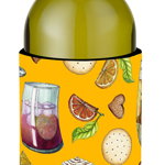 Caroline`s Treasures Băuturi și cocktail-uri de aur sticla de vin Beverge Izolator Hugger Mltcl Wine Bottle, 