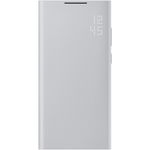 Husa de protectie Samsung Smart LED View Cover pentru Galaxy S22 Ultra, Light Gray