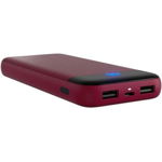 Baterie externa Stash Fuel, 10000 mAh, 2x USB, 1x USB-C, Wireless Charging, Deep Red, SkullCandy