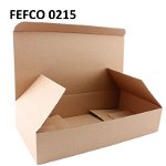 Cutie carton cu autoformare 365x180x70, natur, microondul E 360 gr, FEFCO 0215, 
