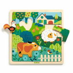 Puzzle lemn Animale de la ferma, Djeco, Djeco