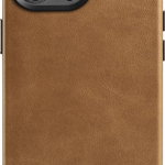 iCarer iCarer Oil Wax Premium Leather Case skórzane etui iPhone 14 Pro magnetyczne z MagSafe brązowy (WMI14220702-TN), iCarer