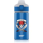 Sticla de apa pentru copii, Sigg, Aluminiu, Model pirati, 0.4l