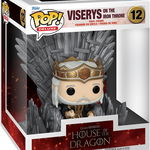 Figurina - Pop! Deluxe - House of the Dragon - Viserys on Throne, Gri, 9 cm