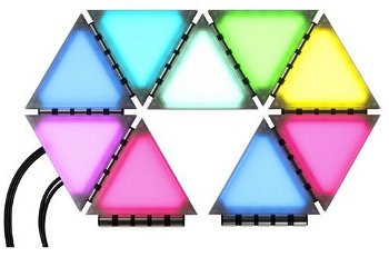 Panouri de iluminat pentru carcasă iCUE LC100, Mini triunghi, Kit de inceput x9 buc, CL-9011114-WW, Corsair