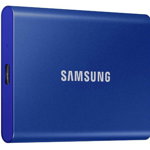 SSD Extern Samsung T7, 2TB, USB type-C 3.2 (Albastru), Samsung