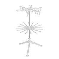 Uscător de Rufe Vertical ,Flippy, 2 Niveluri, Pliabil, Alb, 130x75cm, inox/plastic