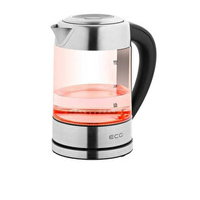 Cana fierbator din sticla ECG RK 1777 iluminare colora, 1,7 L, 2200 W, LED