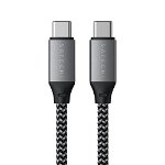 Cablu USB Satechi USB-C - USB-C 0,25 m negru-argintiu (ST-TCC10M), Satechi