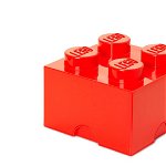 Cutie depozitare Lego 2x2 rosu 