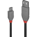 Cablu transfer Lindy LY-36732, USB 2.0 Type A to MicroUSB, 1m, Anthra Line, LINDY