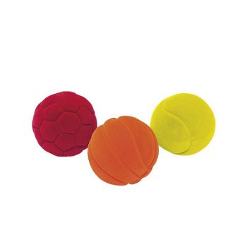 Set 3 mingiute colorate cauciuc natural, Rubbabu, Rubbabu