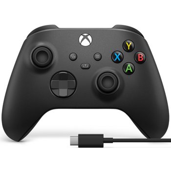 Controller Microsoft Xbox Series X Wireless - Carbon Black + USB-C Cable