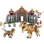 LEGO\u00ae Jurassic World Visitor Centre: T-Rex and raptor attack 76961
