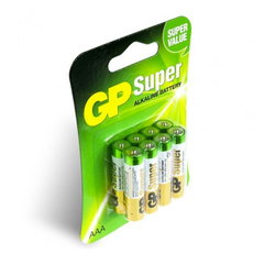 Baterie GP Batteries, Super Alcalina AAA (LR03) 1.5V alcalina, blister 8 buc. "GP24A-2UE8" "GPPCA24AS106" (include TV 0.64lei)
