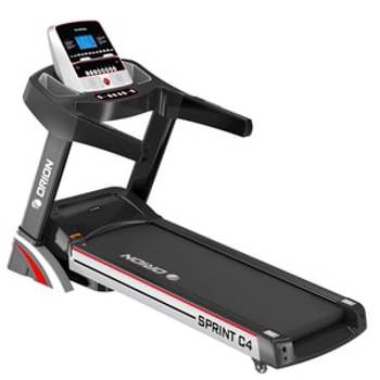 Banda de alergat electrica Orion Sprint C4, bluetooth, FitShow/Kinomap, viteza 15 km/h, motor 3 CP, inclinare automata, greutate suportata 130kg, 12 programe presetate, pliabila