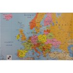Mapa pentru Birou, Harta Europei, 68 x 44 cm