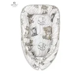 Cosulet bebelus pentru dormit, Baby Cocoon 75x55 cm, Safari Beige