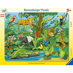 Puzzle Tip Rama Animale In Jungla, 11 Piese