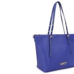 Geanta Juicy Couture 349, 45x25x30 cm, piele ecologica, albastru sax, Juicy Couture