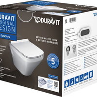 Duravit DuraStyle vas wc cu capac soft-close agatat fara margine alb 45710900A1
