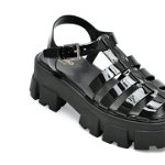 Sandale ALDO negre, SUZY001, din piele ecologica, Aldo