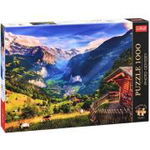 Puzzle 1000 piese Premium Plus Photo Odyssey. Valea Lauterbrunnen, Elvetia, Trefl, 