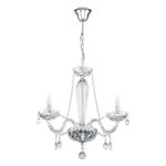 Candelabru Eglo Avantgarde Basilano 1 3x40W, h=59cm, otel-sticla