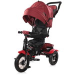 Tricicleta copii multifunctionala BERTONI-LORELLI Neo Air LOR5494, 12 luni+, rosu-negru
