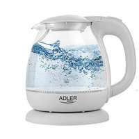Fierbator Electric 1.0L Sticla Alb, Adler