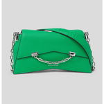 Karl Lagerfeld, Geanta crossbody din piele cu bareta din lant K/ Seven 2.0, Crem