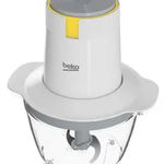 Mini tocator Beko CHP62522W, 500 W, 0.5 L, 1 viteza, 2 cutite otel inoxidabil, Alb