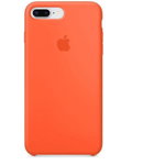 Capac protectie spate Apple Silicone Case pentru iPhone 8 Plus/ iPhone 7 Plus, MR6C2ZM/A - Spicy Orange