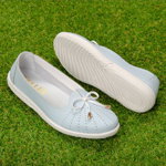 Pantofi piele “Tellus” 72-01, Albastru deschis, Engros, 