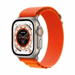 Apple Watch Ultra Cellular, 49mm Titanium Case with Orange Alpine