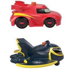 Set cu 2 masinute Light-Up Racers Batwheels, 3 ani+, Fisher Price, Fisher Price