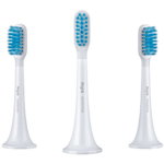 Set 3 capete rezerva Sensitive pentru periuta de dinti electrica Mi Home Sonic / Mi Smart Electric Toothbrush T500, Alb, Xiaomi