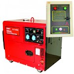 Senci SC-7500Q generator de curent insonorizat monofazic cu motor diesel 6 kVA | AVR