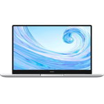 Laptop Huawei MateBook D15 cu procesor Intel® Core™ i5-10210U pana la 4.20 GHz pana la 4.20 GHz, 15.6", Full HD, IPS, 16GB, 512GB SSD, Intel® UHD Graphics, Windows 10 Home, Silver