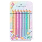 Set cadou 12 creioane colorate pastel Sparkle, -