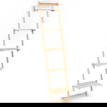 vidaXL Raft de perete tip scara lemn de cedru 41 5 x 30 x 176 cm