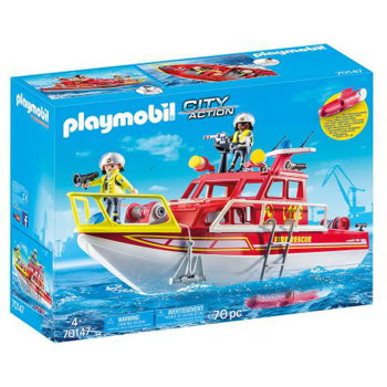 Playmobil-Barca de salvare a pompierilor