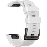 Curea plastic Tech-Protect Iconband compatibila cu Garmin Fenix 5/6/6 Pro/7 White