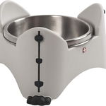 Suport ajustabil bol inox hrana animale gri deschis Rotho Sammy S 0.85 L, Rotho