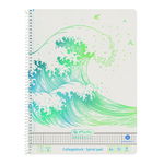 Caiet matematica A4 Herlitz, cu spira, 70 file, model Wave Caiet matematica A4 Herlitz, cu spira, 70 file, model Wave