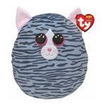 Jucarie de plus TY Squish-a-Boos KIKI Pisica gri 30 cm TY39190