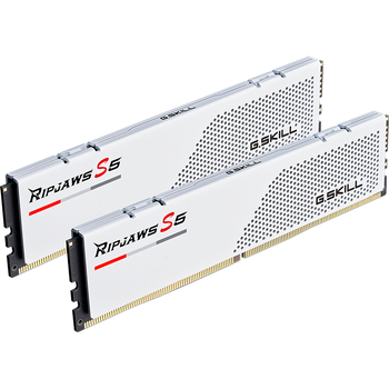 Kit Memorie G.Skill Ripjaws S5 XMP 3.0 White 64GB, DDR5-6000Mhz, CL30, Dual Channel