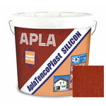 Tencuiala decorativa siliconica Apla TencoPlast brick, structurata, aspect scoarta de copac, granulatie 2 mm, exterior, 24 kg, apla