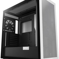 Carcasa Mid-Tower NZXT H7 Flow, alb, 3 ventilatoare de 120 mm, dimensiuni 120x120x25 mm
