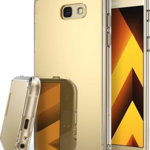 Protectie spate Ringke MIRROR ROYAL GOLD pentru Samsung Galaxy A5 2017 + BONUS folie protectie display Ringke (Auriu)